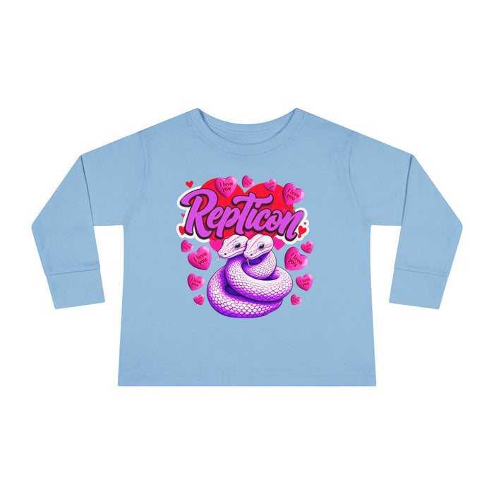 Repticon Toddler Long Sleeve Tee w/ Valentine Snakes