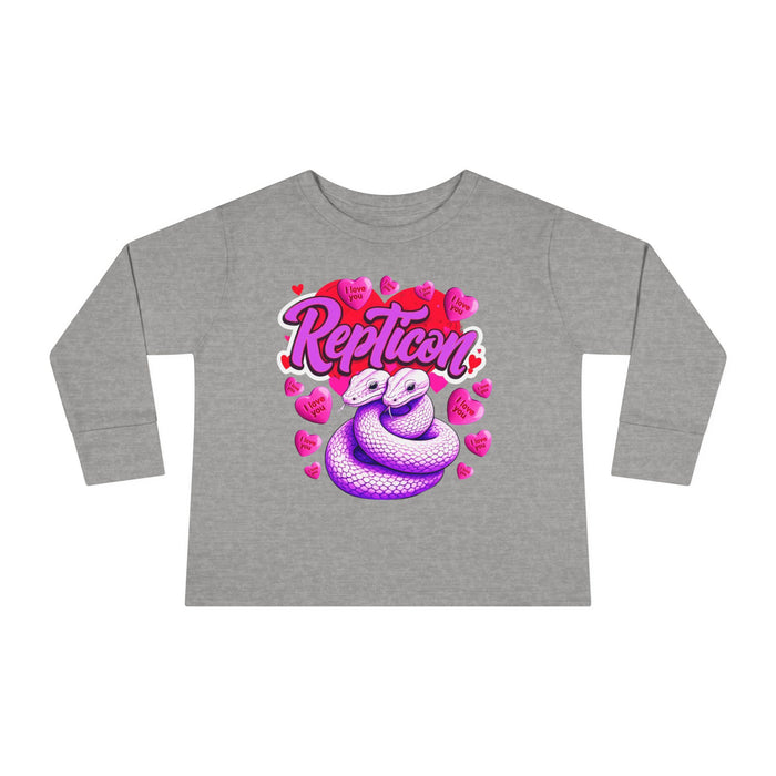 Repticon Toddler Long Sleeve Tee w/ Valentine Snakes