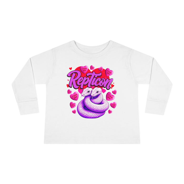Repticon Toddler Long Sleeve Tee w/ Valentine Snakes