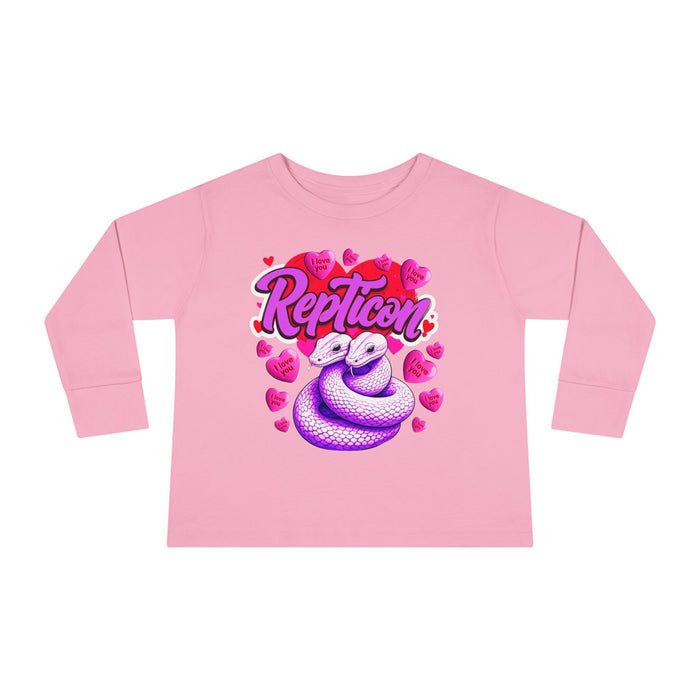 Repticon Toddler Long Sleeve Tee w/ Valentine Snakes
