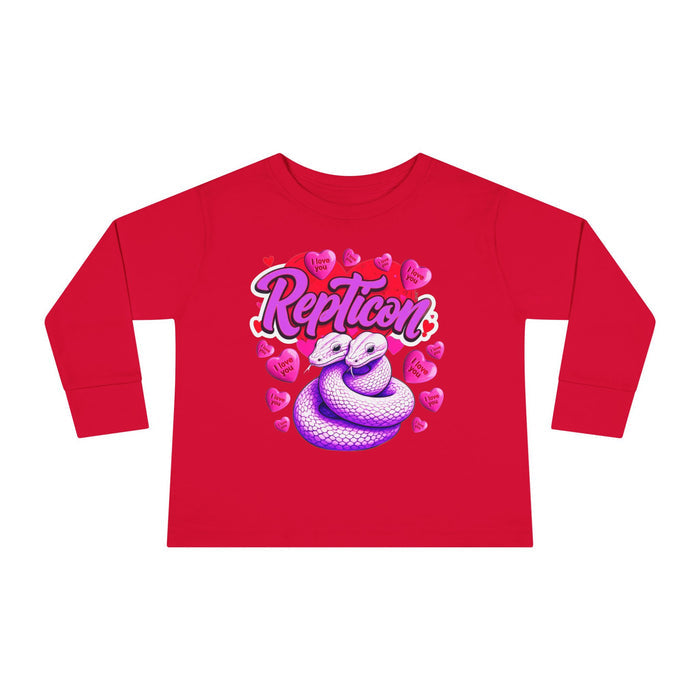 Repticon Toddler Long Sleeve Tee w/ Valentine Snakes