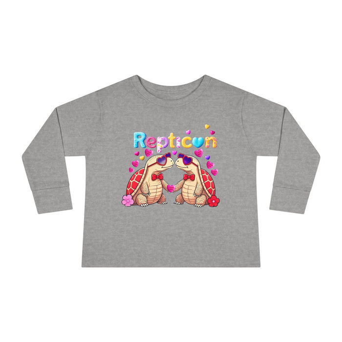 Repticon Toddler Long Sleeve Tee w/ Valentine Tortoises