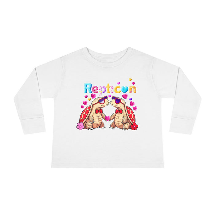 Repticon Toddler Long Sleeve Tee w/ Valentine Tortoises