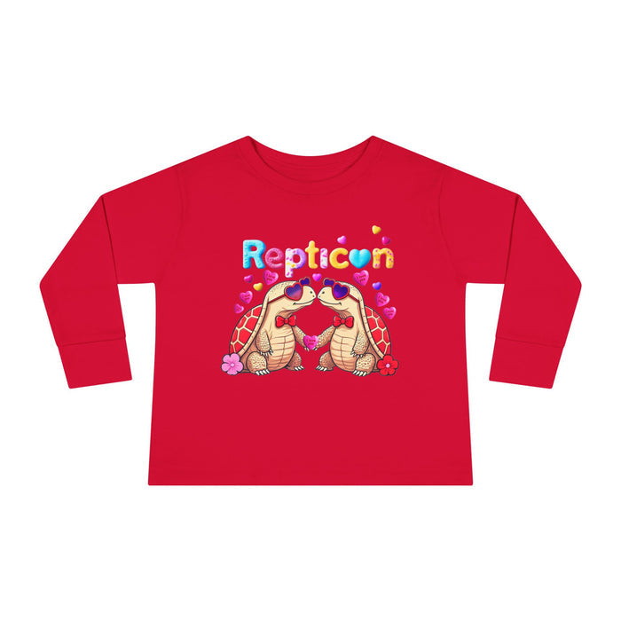 Repticon Toddler Long Sleeve Tee w/ Valentine Tortoises