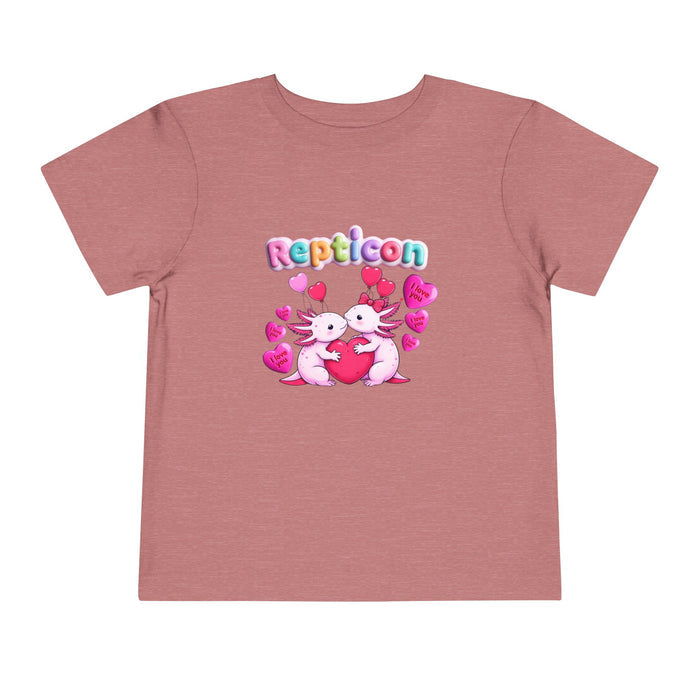 Repticon Toddler Short Sleeve Tee w/ Valentine Axolotls