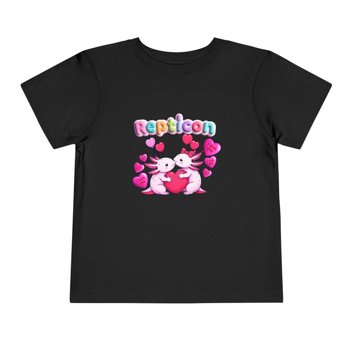 Repticon Toddler Short Sleeve Tee w/ Valentine Axolotls