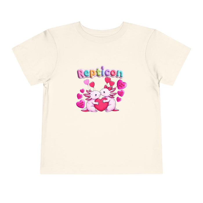 Repticon Toddler Short Sleeve Tee w/ Valentine Axolotls