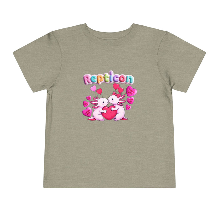 Repticon Toddler Short Sleeve Tee w/ Valentine Axolotls
