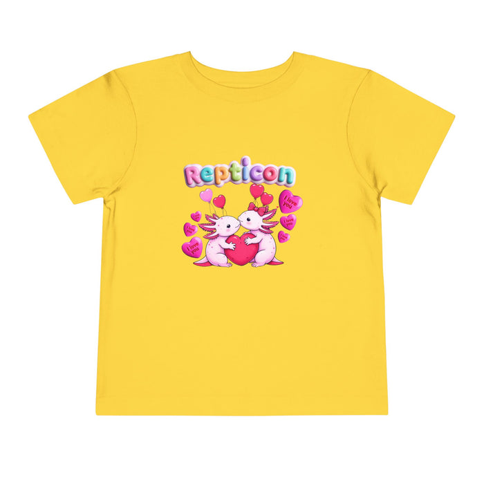 Repticon Toddler Short Sleeve Tee w/ Valentine Axolotls