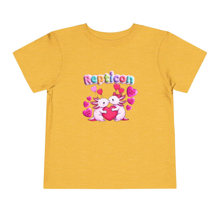 Repticon Toddler Short Sleeve Tee w/ Valentine Axolotls