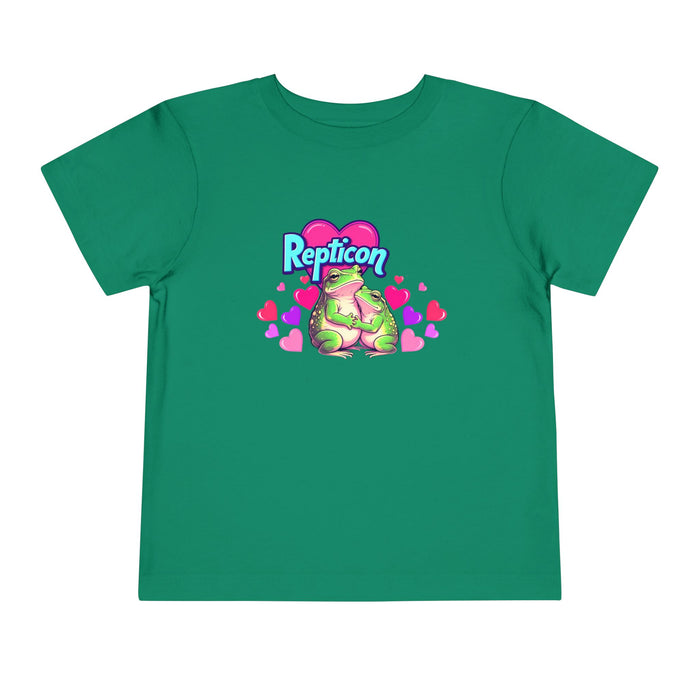 Repticon Toddler Short Sleeve Tee w/ Valentine Frogs