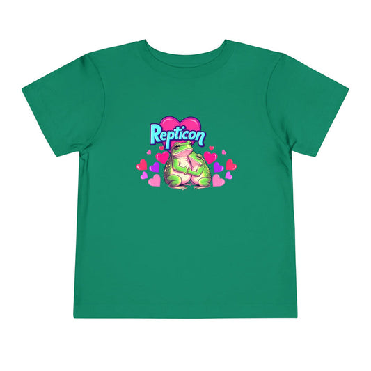 Repticon Toddler Short Sleeve Tee w/ Valentine Frogs