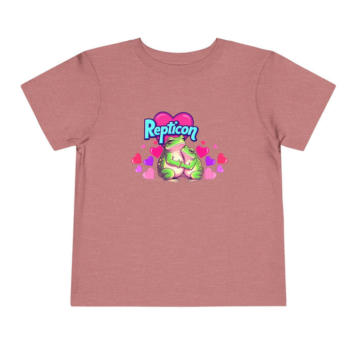 Repticon Toddler Short Sleeve Tee w/ Valentine Frogs