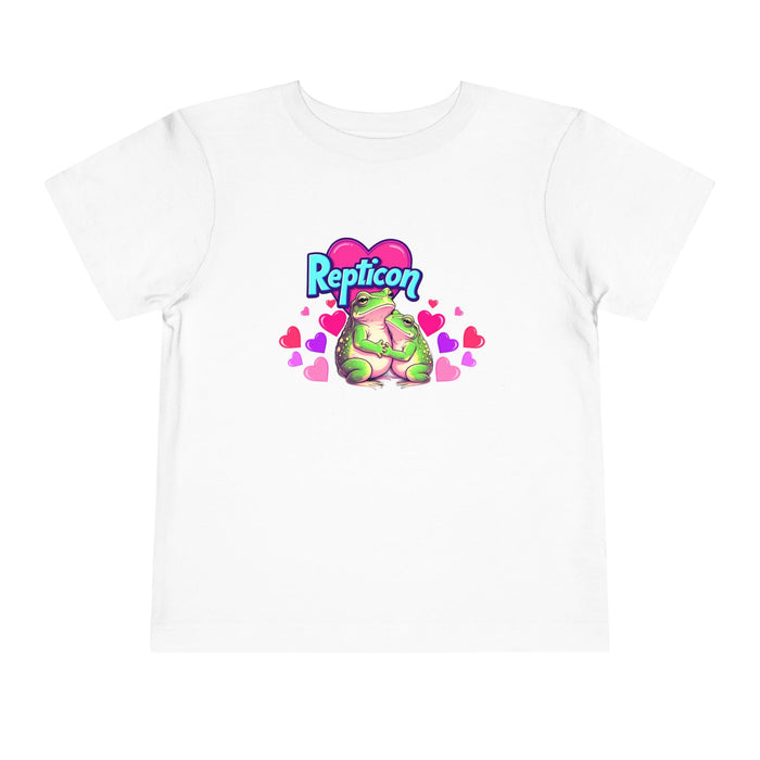 Repticon Toddler Short Sleeve Tee w/ Valentine Frogs