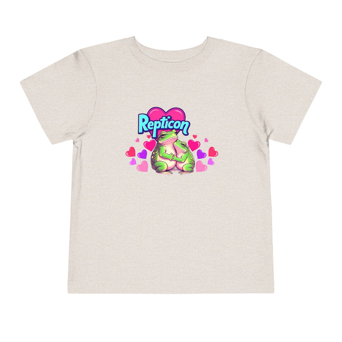 Repticon Toddler Short Sleeve Tee w/ Valentine Frogs