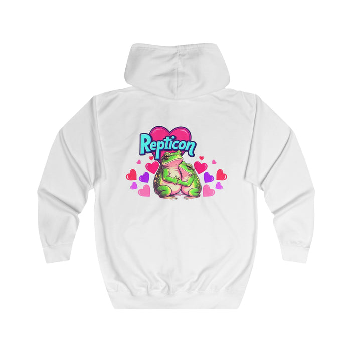Repticon Unisex Full Zip Hoodie w/ Valentine Frogs