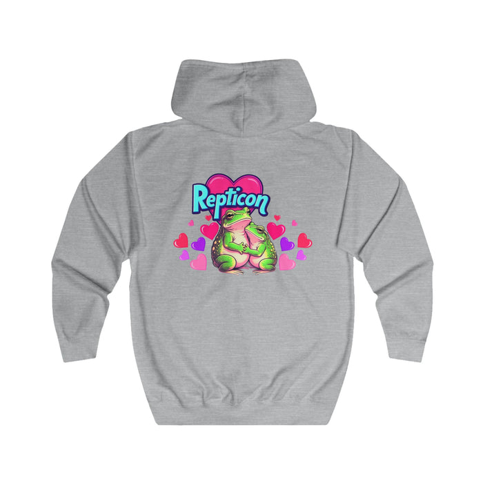 Repticon Unisex Full Zip Hoodie w/ Valentine Frogs