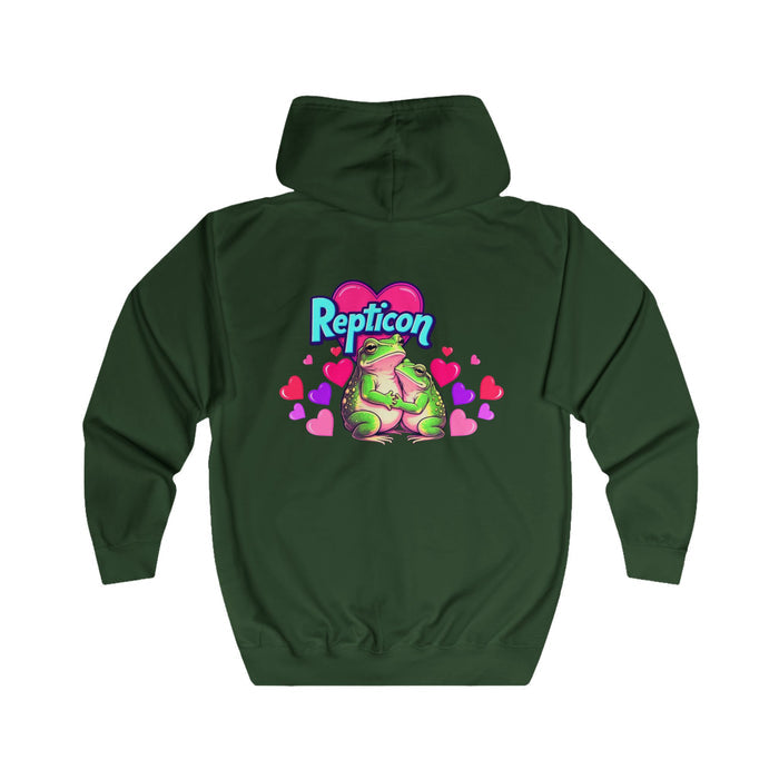Repticon Unisex Full Zip Hoodie w/ Valentine Frogs