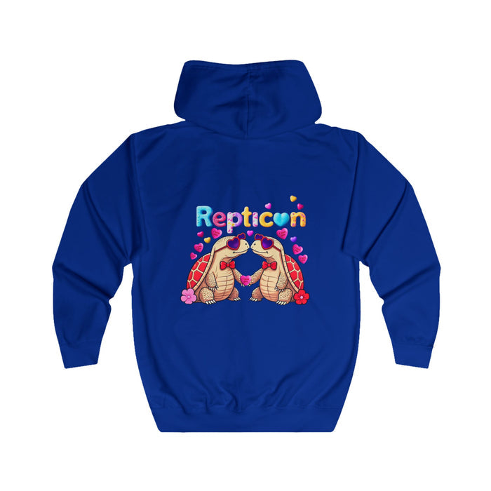 Repticon Unisex Full Zip Hoodie w/ Valentine Tortoises