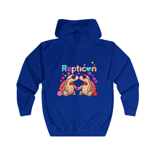 Repticon Unisex Full Zip Hoodie w/ Valentine Tortoises