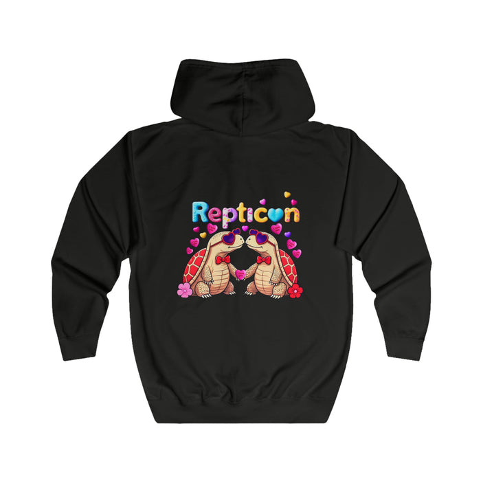 Repticon Unisex Full Zip Hoodie w/ Valentine Tortoises