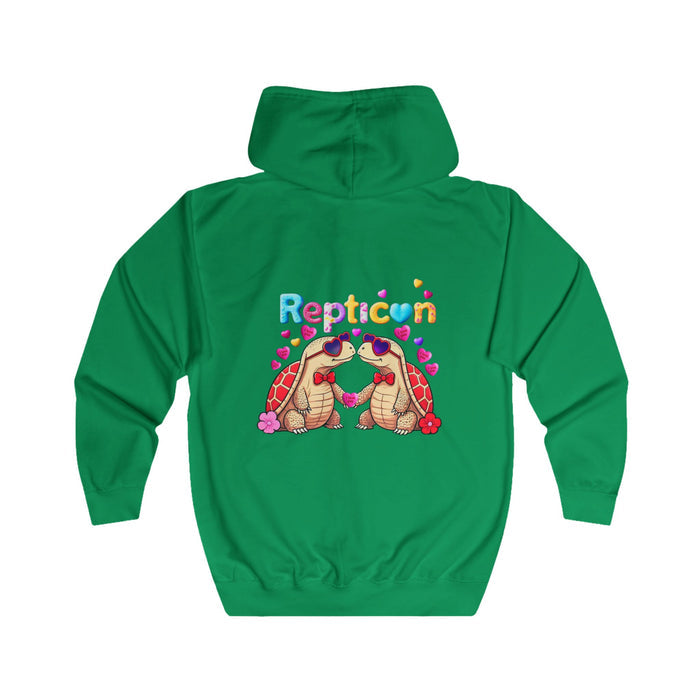 Repticon Unisex Full Zip Hoodie w/ Valentine Tortoises