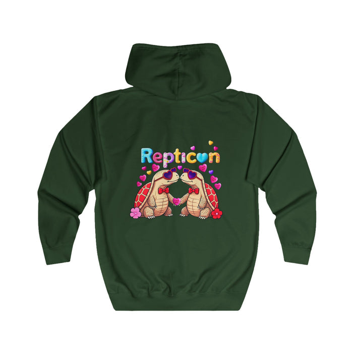 Repticon Unisex Full Zip Hoodie w/ Valentine Tortoises