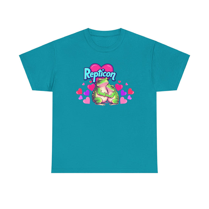 Repticon Unisex Heavy Cotton Tee w/ Valentine Frogs