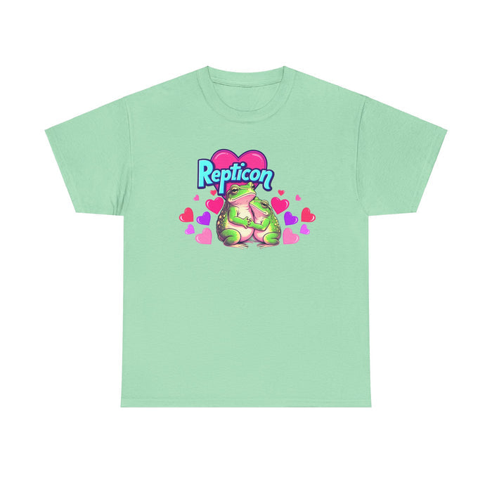 Repticon Unisex Heavy Cotton Tee w/ Valentine Frogs