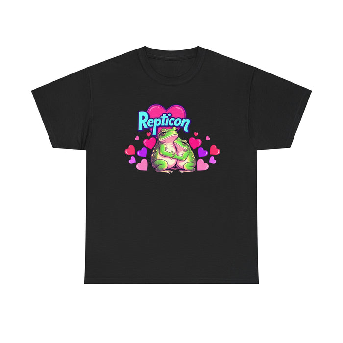 Repticon Unisex Heavy Cotton Tee w/ Valentine Frogs