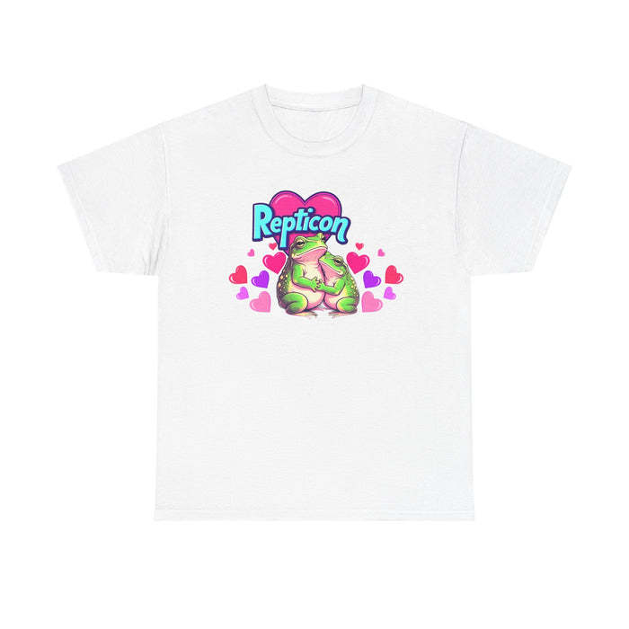 Repticon Unisex Heavy Cotton Tee w/ Valentine Frogs