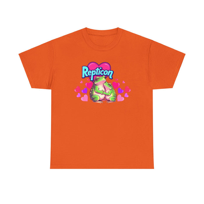 Repticon Unisex Heavy Cotton Tee w/ Valentine Frogs
