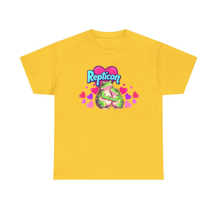 Repticon Unisex Heavy Cotton Tee w/ Valentine Frogs