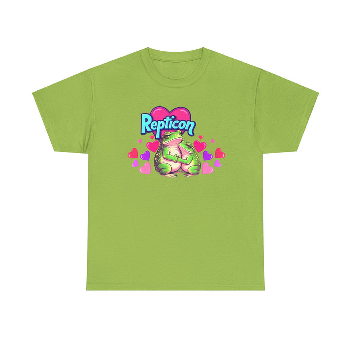 Repticon Unisex Heavy Cotton Tee w/ Valentine Frogs