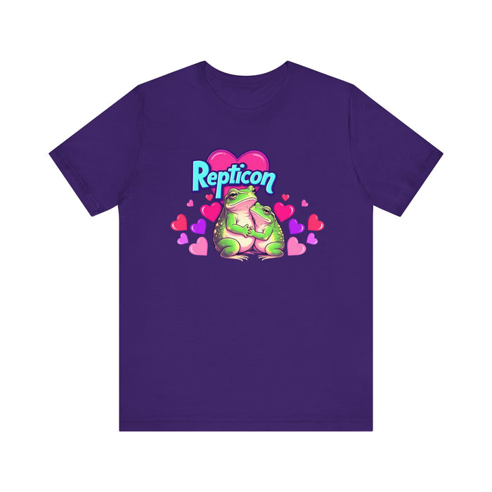 Repticon Unisex Jersey Short Sleeve Tee w/ Valentine Frogs