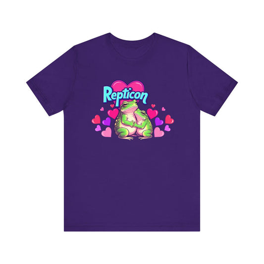 Repticon Unisex Jersey Short Sleeve Tee w/ Valentine Frogs