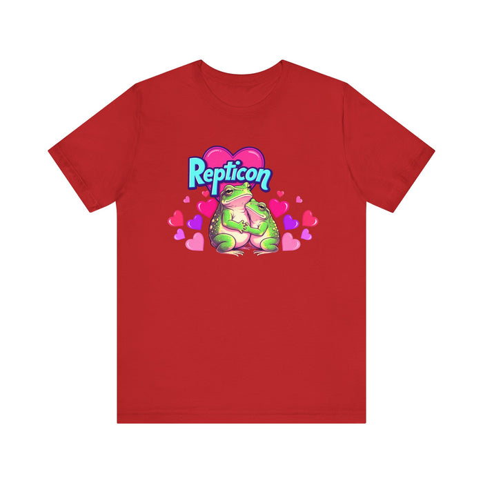 Repticon Unisex Jersey Short Sleeve Tee w/ Valentine Frogs