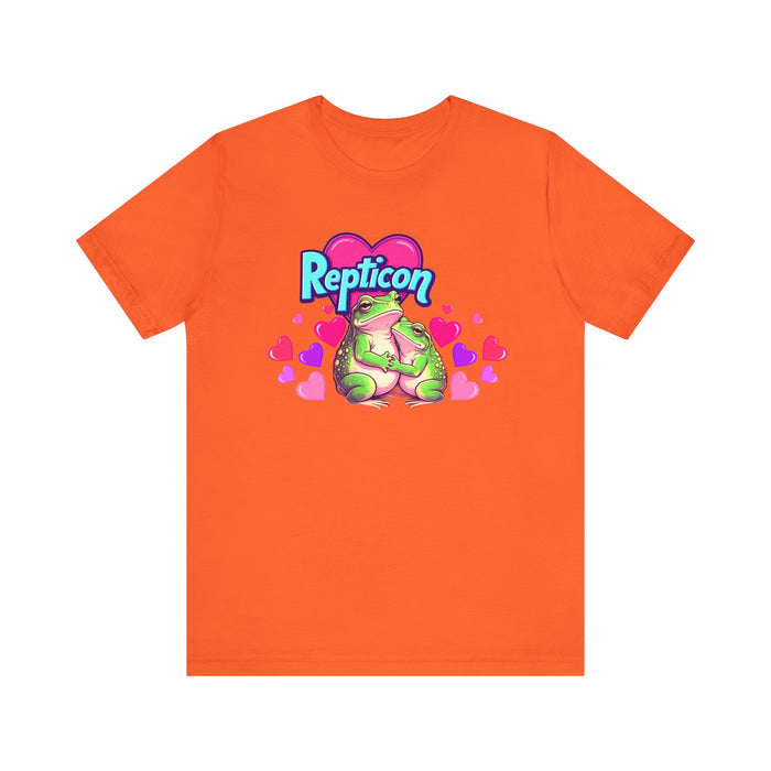 Repticon Unisex Jersey Short Sleeve Tee w/ Valentine Frogs
