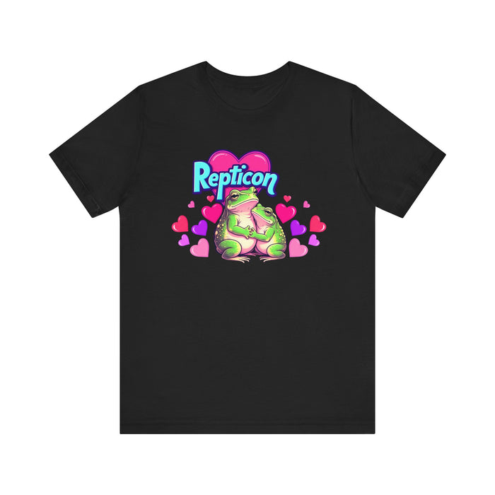 Repticon Unisex Jersey Short Sleeve Tee w/ Valentine Frogs