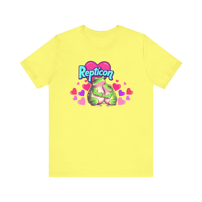 Repticon Unisex Jersey Short Sleeve Tee w/ Valentine Frogs