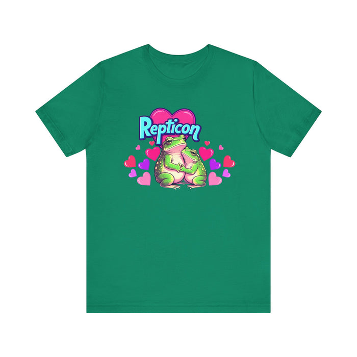 Repticon Unisex Jersey Short Sleeve Tee w/ Valentine Frogs
