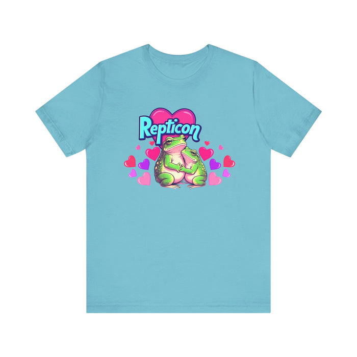 Repticon Unisex Jersey Short Sleeve Tee w/ Valentine Frogs