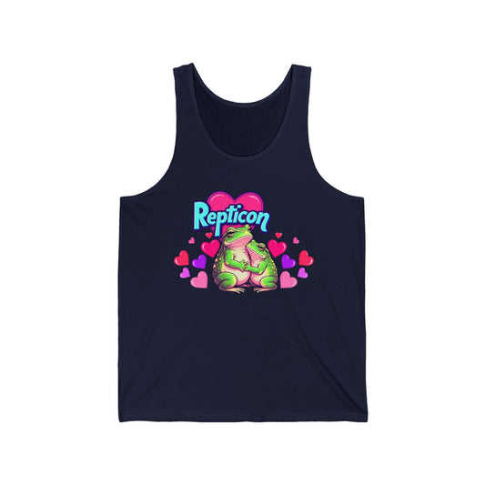 Repticon Unisex Jersey Tank w/ Valentine Frogs
