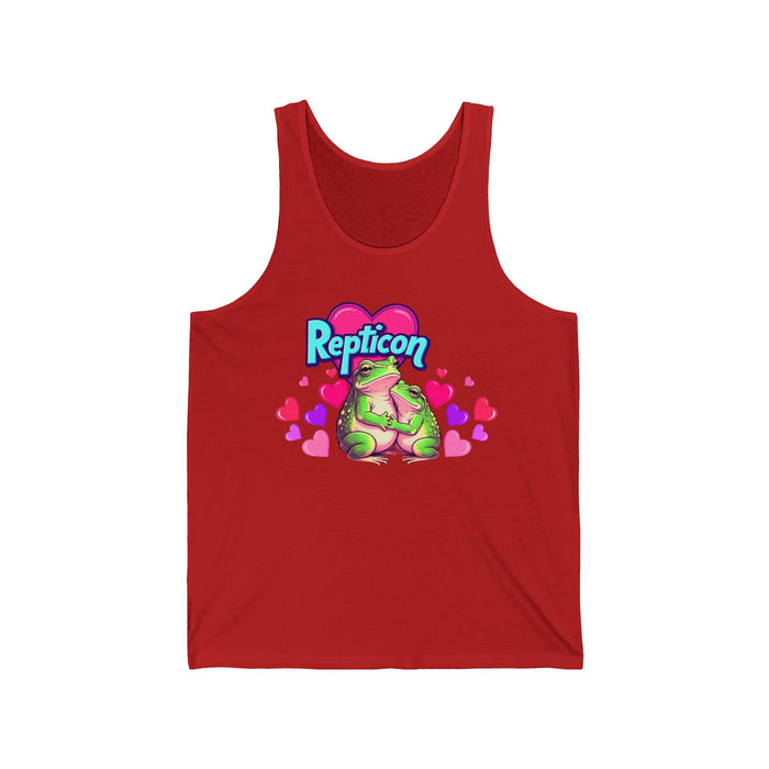 Repticon Unisex Jersey Tank w/ Valentine Frogs