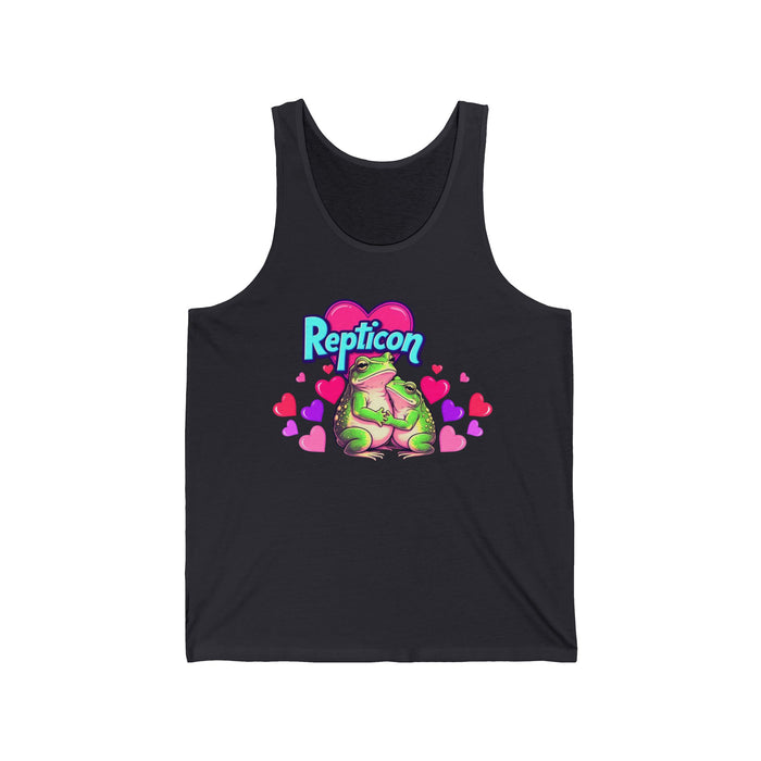 Repticon Unisex Jersey Tank w/ Valentine Frogs
