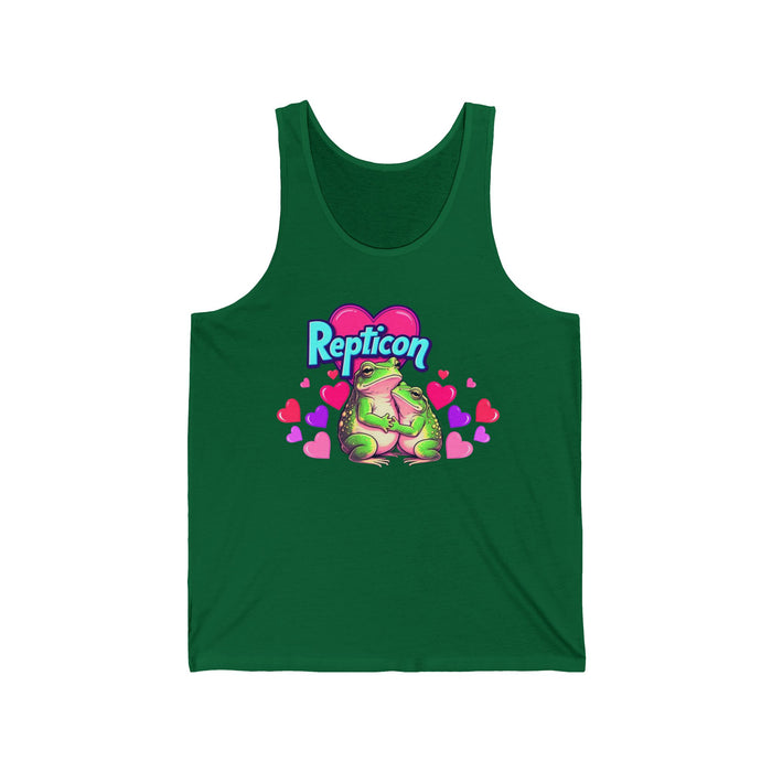 Repticon Unisex Jersey Tank w/ Valentine Frogs