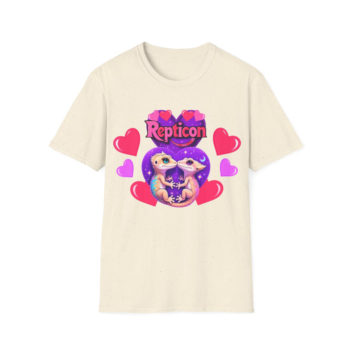 Repticon Unisex Softstyle T-Shirt w/ Valentine Crested Geckos
