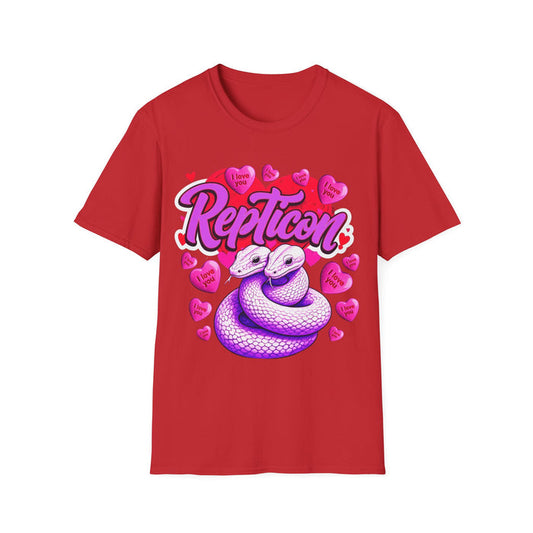 Repticon Unisex Softstyle T-Shirt w/ Valentine Snakes