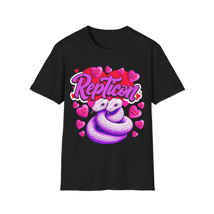 Repticon Unisex Softstyle T-Shirt w/ Valentine Snakes