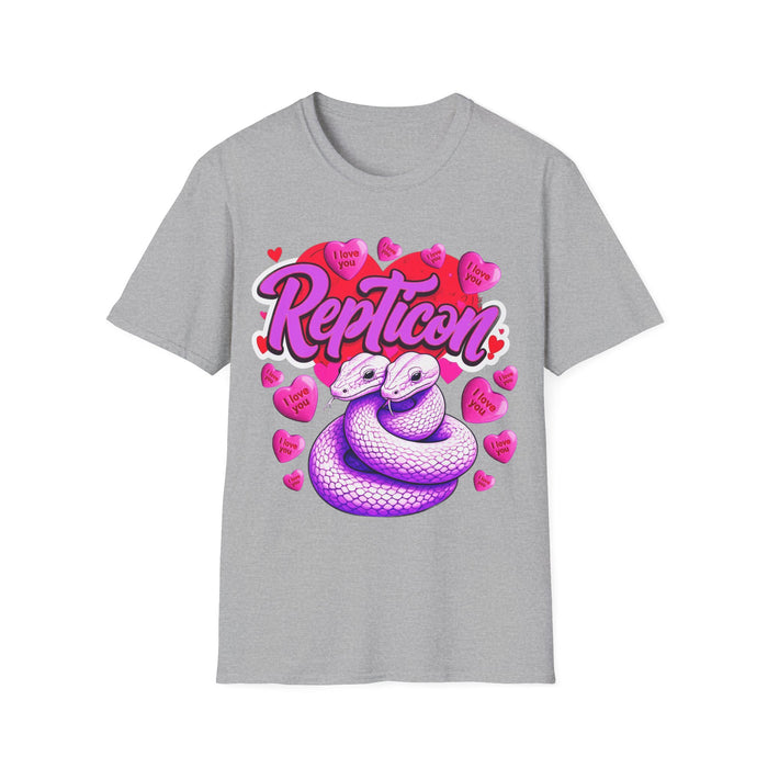 Repticon Unisex Softstyle T-Shirt w/ Valentine Snakes